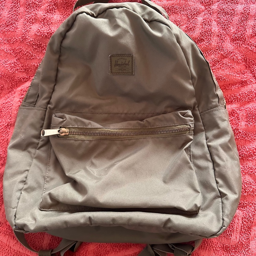 Unisex Herschel Supply Company olive green backpack
